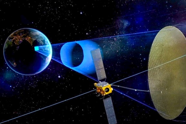 A rendering of the Ludi Tance 4-01, the world’s first geosynchronous orbit synthetic aperture radar satellite. Photo: Handout