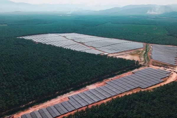 A solar farm in Malaysia is seen in this still from a social media video shared by Solarvest Group. Photo: Instagram/solarvestgroup A solar farm in Malaysia is seen in this still from a social media video shared by Solarvest Group. Photo: Instagram/solarvestgroup