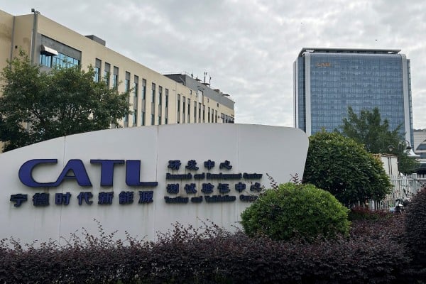 CATL’s has gained on expectations the Fujian-based company would step up its expansion into energy storage. Photo: Reuters CATL’s has gained on expectations the Fujian-based company would step up its expansion into energy storage. Photo: Reuters