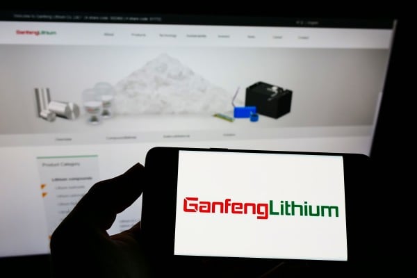 Ganfeng Lithium has forecast an estimated profit of up to 2.1 billion yuan in the three months to March. Photo: Shutterstock Ganfeng Lithium has forecast an estimated profit of up to 2.1 billion yuan in the three months to March. Photo: Shutterstock