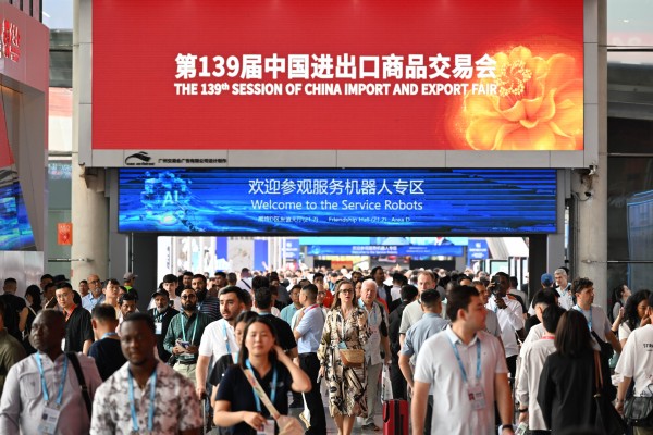 The 139th edition of the China Import and Export Fair, also known as the Canton Fair, brought together 46 enterprises to showcase technological innovations and application capabilities in China’s service robot sector. Photo: Xinhua