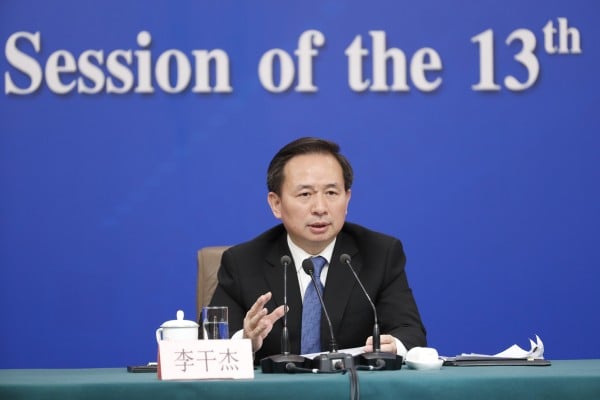 Li Ganjie is head of the Communist Party’s United Front Work Department and a member of the now 22-man Politburo. Photo: Xinhua Li Ganjie is head of the Communist Party’s United Front Work Department and a member of the now 22-man Politburo. Photo: Xinhua