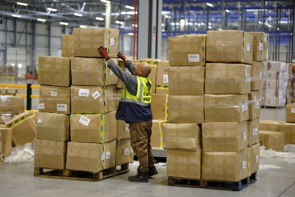 Parcels at the Cainiao Liege eHub in the city’s airport zone, which handles products from China sold on Alibaba’s AliExpress platform. Photo: Universal Images Group via Getty Images Parcels at the Cainiao Liege eHub in the city’s airport zone, which handles products from China sold on Alibaba’s AliExpress platform. Photo: Universal Images Group via Getty Images