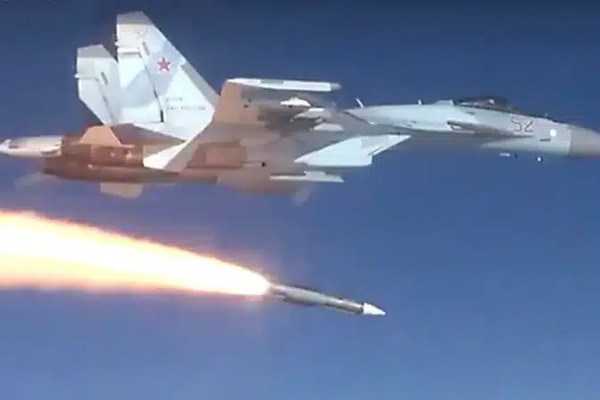 The missiles are fired from a Russian-made Su-35. Photo: Handout