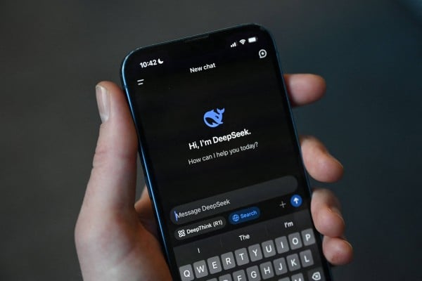 The DeepSeek app is seen on a mobile phone screen in Beijing on January 27, 2025. Photo: AFP The DeepSeek app is seen on a mobile phone screen in Beijing on January 27, 2025. Photo: AFP