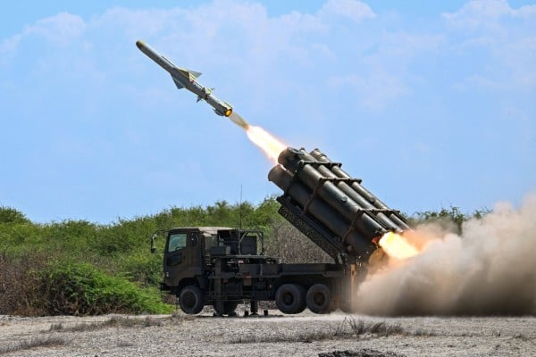 A Japanese Type 88 surface-to-ship missile is launched during the Balikatan joint drill in the Philippines on May 6, 2026. Photo: AFP A Japanese Type 88 surface-to-ship missile is launched during the Balikatan joint drill in the Philippines on May 6, 2026. Photo: AFP