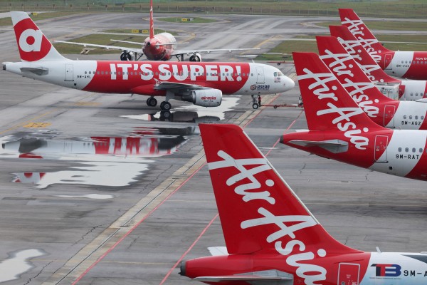 AirAsia planes stand on the tarmac at Kuala Lumpur International Airport in Malaysia. Photo: Reuters
