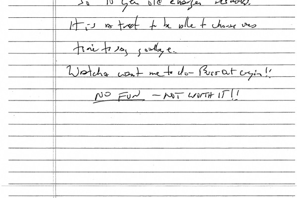 The purported suicide note. Photo: US District Court for the Southern District of New York via Reuters