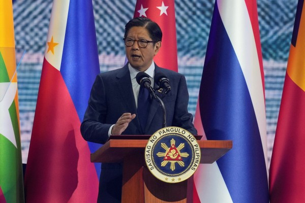 Philippine President Ferdinand Marcos Jnr delivers an opening speech at the Asean summit in Cebu on Friday. Photo: Reuters