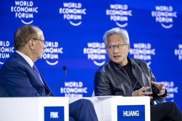 The Trump administration is reportedly inviting Jensen Huang (right), CEO from Nvidia, to accompany the president on his trip to China next week. Photo: EPA The Trump administration is reportedly inviting Jensen Huang (right), CEO from Nvidia, to accompany the president on his trip to China next week. Photo: EPA