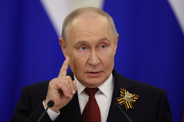 Russian President Vladimir Putin speaks during a press conference in Moscow on Saturday. Photo: Reuters