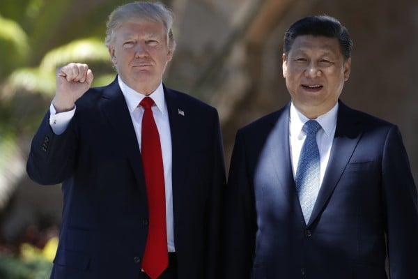 President Donald Trump and Chinese leader Xi Jinping pictured in 2017 at Mar-a-Lago in Florida. Photo: AP President Donald Trump and Chinese leader Xi Jinping pictured in 2017 at Mar-a-Lago in Florida. Photo: AP