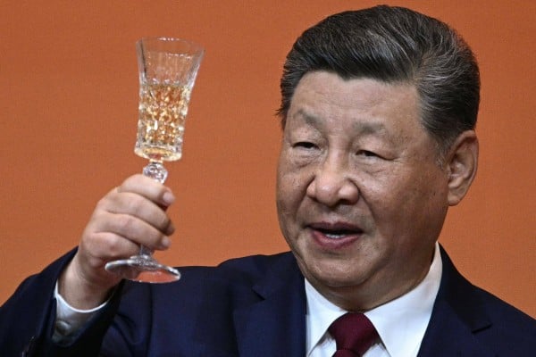 A toast to two countries at the Great Hall of the People on Thursday. Photo: AFP A toast to two countries at the Great Hall of the People on Thursday. Photo: AFP