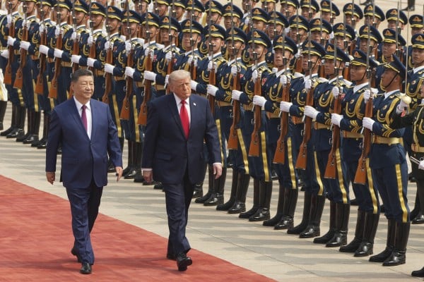 President Donald Trump participates in a welcome ceremony with China’s President Xi Jinping at the Great Hall of the People in Beijing on May 14, 2016. Photo: AP President Donald Trump participates in a welcome ceremony with China’s President Xi Jinping at the Great Hall of the People in Beijing on May 14, 2016. Photo: AP