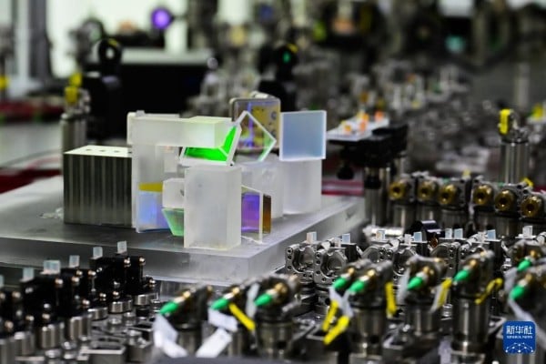 A partial view of China’s new photonic quantum computing prototype, Jiuzhang 4.0. Photo: Xinhua A partial view of China’s new photonic quantum computing prototype, Jiuzhang 4.0. Photo: Xinhua