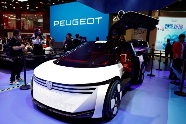 A Peugeot concept car on display at the Auto China show in Beijing, April 24, 2026. Photo: Reuters