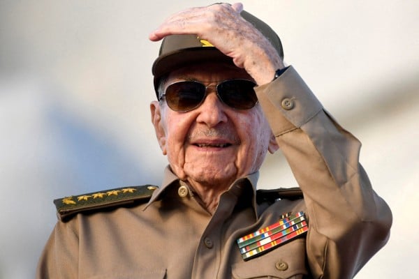 Former Cuban president Raul Castro attends a May Day rally in Havana, Cuba, on May 1. Photo: Reuters Former Cuban president Raul Castro attends a May Day rally in Havana, Cuba, on May 1. Photo: Reuters