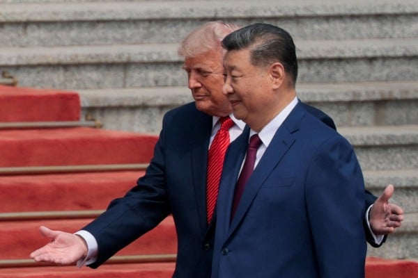 US President Donald Trump and Chinese President Xi Jinping, pictured on May 14 at the welcoming ceremony for Trump’s recent visit to Beijing. Photo: Reuters US President Donald Trump and Chinese President Xi Jinping, pictured on May 14 at the welcoming ceremony for Trump’s recent visit to Beijing. Photo: Reuters