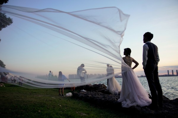 Foreign spies in China have disguised themselves as wedding photographers near China’s naval ports, CCTV alleged in a documentary series. Photo: Reuters
