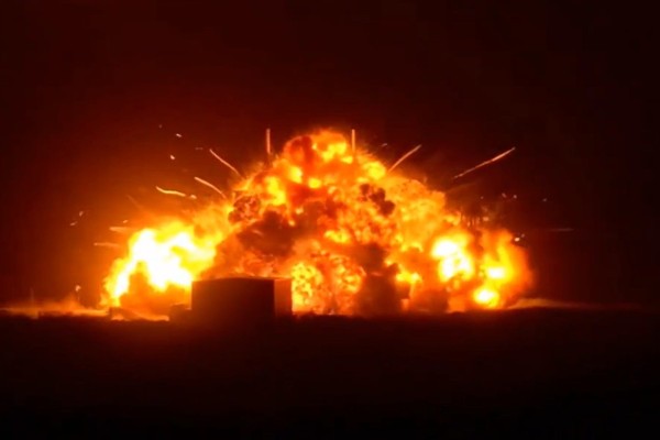 Blue Origin’s New Glenn rocket exploding in a massive fireball on Thursday. Photo: @NASASpaceflight via X Blue Origin’s New Glenn rocket exploding in a massive fireball on Thursday. Photo: @NASASpaceflight via X