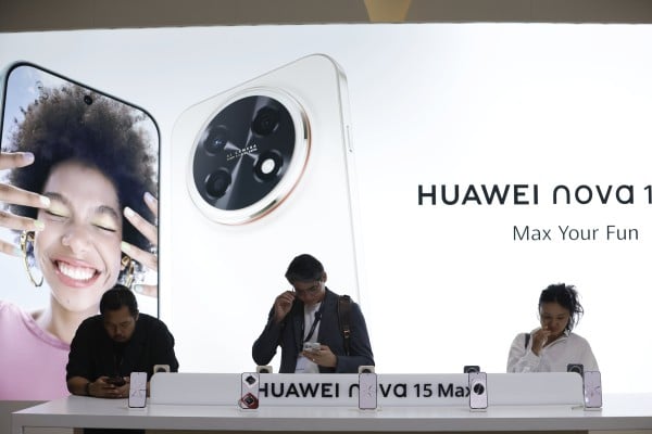 Huawei Nova 15 Max smartphones at the Huawei Innovative Product launch event in Bangkok on May 7. Photo: EPA Huawei Nova 15 Max smartphones at the Huawei Innovative Product launch event in Bangkok on May 7. Photo: EPA