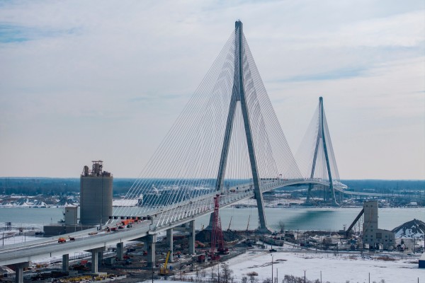 The Gordie Howe International Bridge will connect the US and Canada between Detroit, Michigan ​and Windsor, Ontario. Photo: TNS