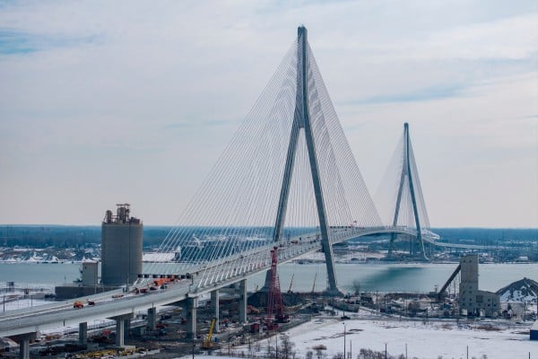 The Gordie Howe International Bridge will connect the US and Canada between Detroit, Michigan and Windsor, Ontario. Photo: TNS The Gordie Howe International Bridge will connect the US and Canada between Detroit, Michigan and Windsor, Ontario. Photo: TNS