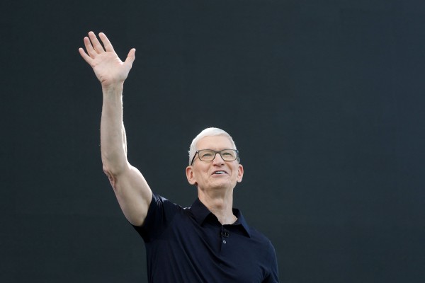 Apple CEO Tim Cook delivers his last keynote address at the Apple Worldwide Developers Conference in Cupertino, California, on Monday. Photo: Getty Images/AFP