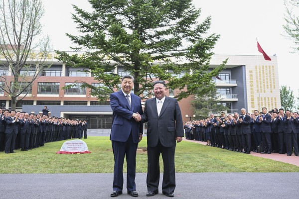 Chinese President Xi Jinping and North Korean leader Kim Jong-un pictured in Pyongyang on June 9. Photo: Xinhua
