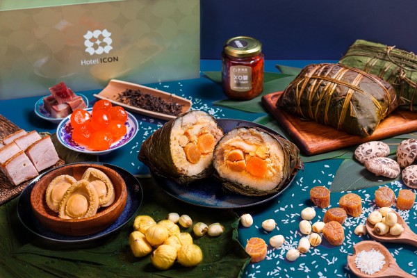 Truffle dumplings with Yunnan ham, conpoy and abalone from Above & Beyond. The restaurant at Hotel Icon is among the various Hong Kong hotel restaurants offering zongzi, or sticky rice dumplings, to celebrate the 2026 Dragon Boat Festival. Photo: Hotel Icon