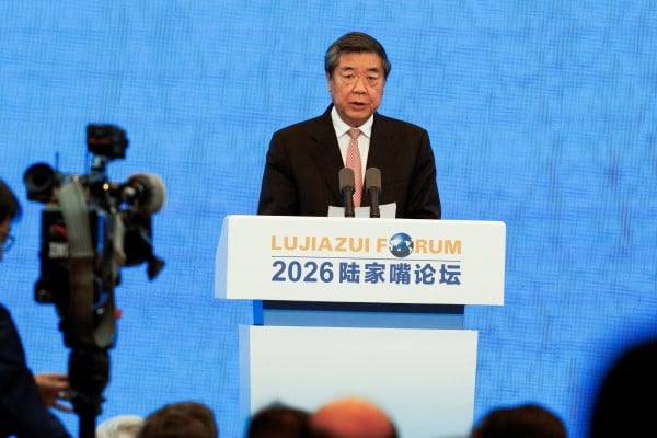 Vice-Premier He Lifeng speaks at the Lujiazui Forum in Shanghai on Wednesday. Photo: Reuters Vice-Premier He Lifeng speaks at the Lujiazui Forum in Shanghai on Wednesday. Photo: Reuters