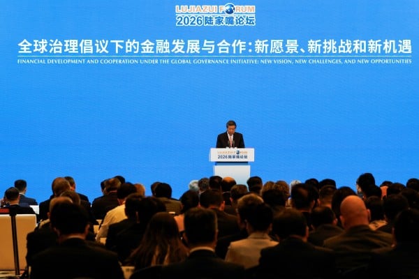 Vice-Premier He Lifeng addresses the Lujiazui Forum. Photo: Reuters Vice-Premier He Lifeng addresses the Lujiazui Forum. Photo: Reuters