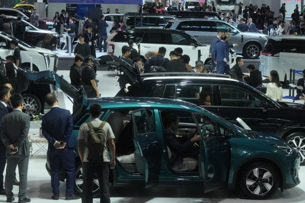 A view of the show floor at the International Automotive and Supply Chain Expo in Hong Kong on Thursday. Photo: May Tse A view of the show floor at the International Automotive and Supply Chain Expo in Hong Kong on Thursday. Photo: May Tse