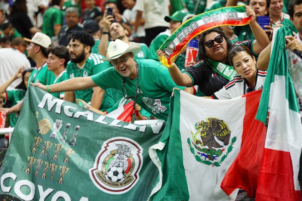 Mexican fans celebrate after the Fifa World Cup match between Mexico and South Korea at the Guadalajara Stadium in Zapopan on Thursday. Photo: Reuters