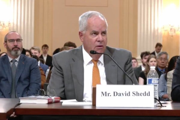 David Shedd, a former acting director of the Defence Intelligence Agency, testifies before the House Select Committee on China on Thursday. Photo: X/Select Committee on China David Shedd, a former acting director of the Defence Intelligence Agency, testifies before the House Select Committee on China on Thursday. Photo: X/Select Committee on China