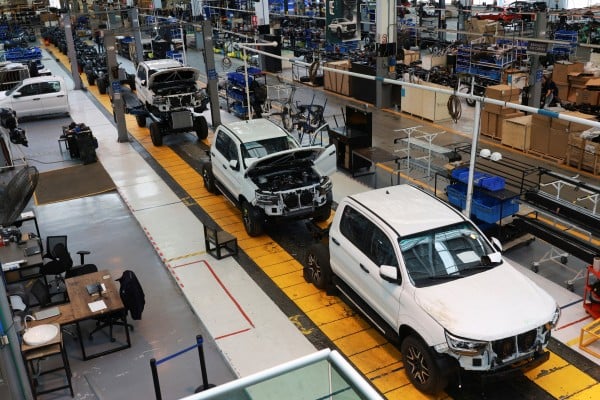 An assembly line at the Chinese automaker JAC Motors plant in Ciudad Sahagun, Mexico. The Alliance for American Manufacturing said that China is trying to "infiltrate" the US-Mexico-Canada trade agreement. Photo: Reuters An assembly line at the Chinese automaker JAC Motors plant in Ciudad Sahagun, Mexico. The Alliance for American Manufacturing said that China is trying to "infiltrate" the US-Mexico-Canada trade agreement. Photo: Reuters