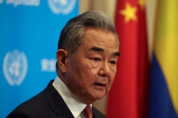 Chinese Foreign Minister Wang Yi speaks at the UN headquarters in New York in May. Photo: Reuters Chinese Foreign Minister Wang Yi speaks at the UN headquarters in New York in May. Photo: Reuters