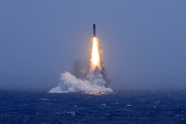 A test missile is fired from a Chinese nuclear-powered submarine towards the Pacific Ocean on Monday. Photo: Xinhua
