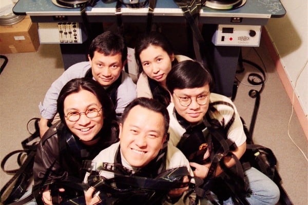 The key people behind UFO, pictured in 1993: (clockwise from the front) Eric Tsang, Peter Chan, Jacob Cheung, Claudie Chung and Lee Chi-ngai. Photo: SCMP The key people behind UFO, pictured in 1993: (clockwise from the front) Eric Tsang, Peter Chan, Jacob Cheung, Claudie Chung and Lee Chi-ngai. Photo: SCMP
