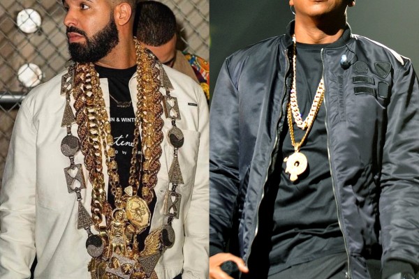 Drake (left) and Jay-Z are on the list of hip-hop stars with the most expensive jewellery collections. Photos: @montreality/Instagram Drake (left) and Jay-Z are on the list of hip-hop stars with the most expensive jewellery collections. Photos: @montreality/Instagram