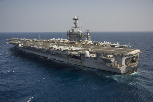 The USS George Washington aircraft carrier on patrol in the Asia-Pacific. Photo: US Navy