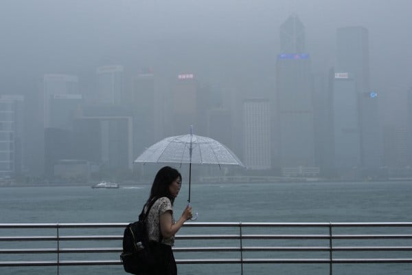 Rainy weather over Victoria Harbour and the Tsim Sha Tsui waterfront earlier this week. Photo: Sam Tsang Rainy weather over Victoria Harbour and the Tsim Sha Tsui waterfront earlier this week. Photo: Sam Tsang