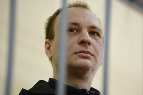 Former US marine Robert Gilman attending a court hearing in Voronezh, Russia in April. Gilman was released by Russia on humanitarian grounds on Tuesday. Photo: Reuters