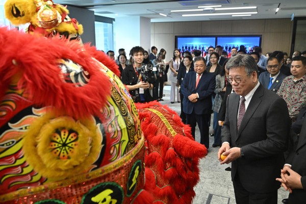 Secretary for Commerce and Economic Development Algernon Yau at the opening ceremony for the office. Photo: Handout