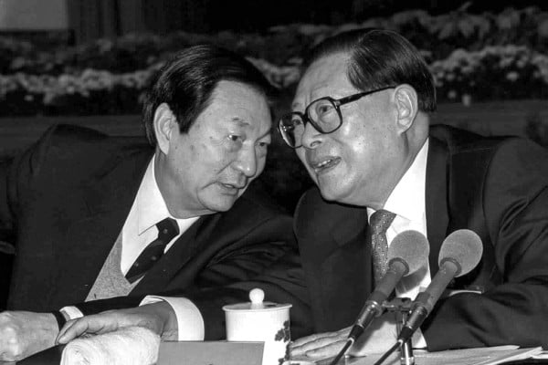 Then premier Zhu Rongji pictured with president Jiang Zemin in 1999. Photo: Xinhua Then premier Zhu Rongji pictured with president Jiang Zemin in 1999. Photo: Xinhua