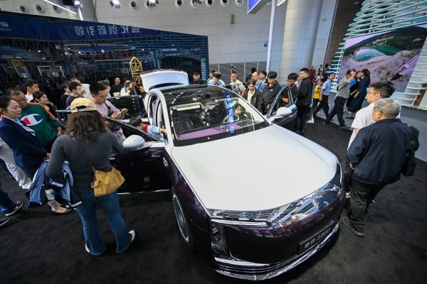 The Maextro S800 is displayed at the World Manufacturing Convention at the Binhu International Convention and Exhibition Center in Hefei, Anhui province. Photo: Getty Images The Maextro S800 is displayed at the World Manufacturing Convention at the Binhu International Convention and Exhibition Center in Hefei, Anhui province. Photo: Getty Images