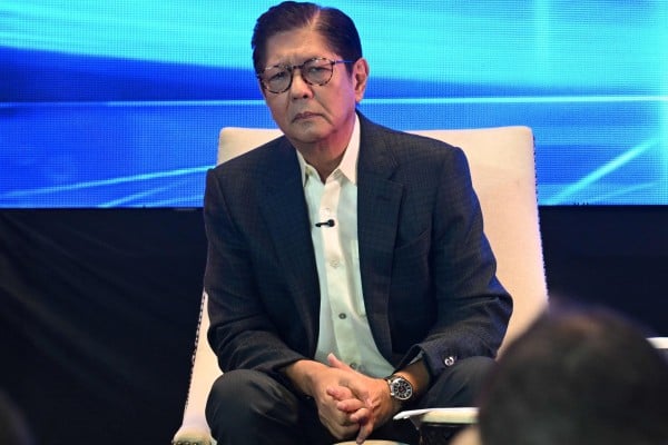 Philippine President Ferdinand Marcos Jnr during the Foreign Correspondents’ Association of the Philippines forum at a hotel in Manila on August 14. Photo: AFP Philippine President Ferdinand Marcos Jnr during the Foreign Correspondents’ Association of the Philippines forum at a hotel in Manila on August 14. Photo: AFP