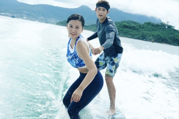 Renci Yeung (left) and Jeffrey Ngai in a still from Wakesurf Lovers (category IIB, Cantonese), directed by Fung Chih-chiang. Renci Yeung (left) and Jeffrey Ngai in a still from Wakesurf Lovers (category IIB, Cantonese), directed by Fung Chih-chiang.