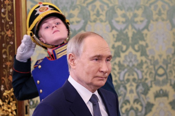 Russian President Vladimir Putin walks past a guard of honour in Moscow in 2025. Photo: Reuters