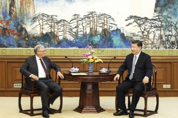 Bill Gates last met Chinese President Xi Jinping in June 2023. Photo: Xinhua via AP